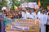 District BJP protests against fuel price hike
